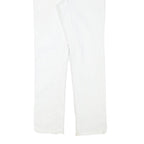 LEVI'S Womens White Regular Fit Straight Denim Jeans W25 L27 Cotton Blend Zip
