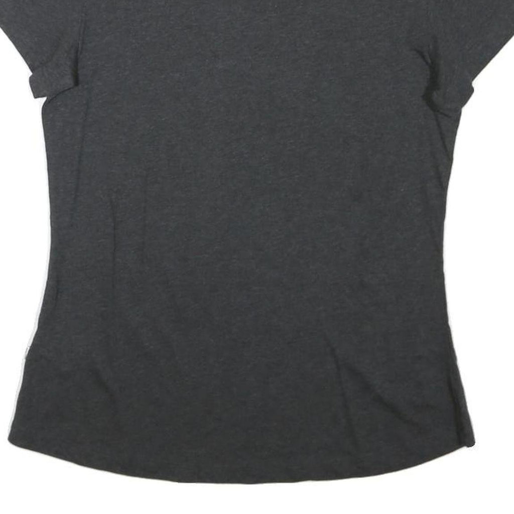 PUMA Womens Black Graphic T-Shirt UK 12 Short Sleeve Crew Neck Cotton Blend