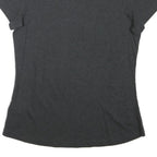 PUMA Womens Black Graphic T-Shirt UK 12 Short Sleeve Crew Neck Cotton Blend