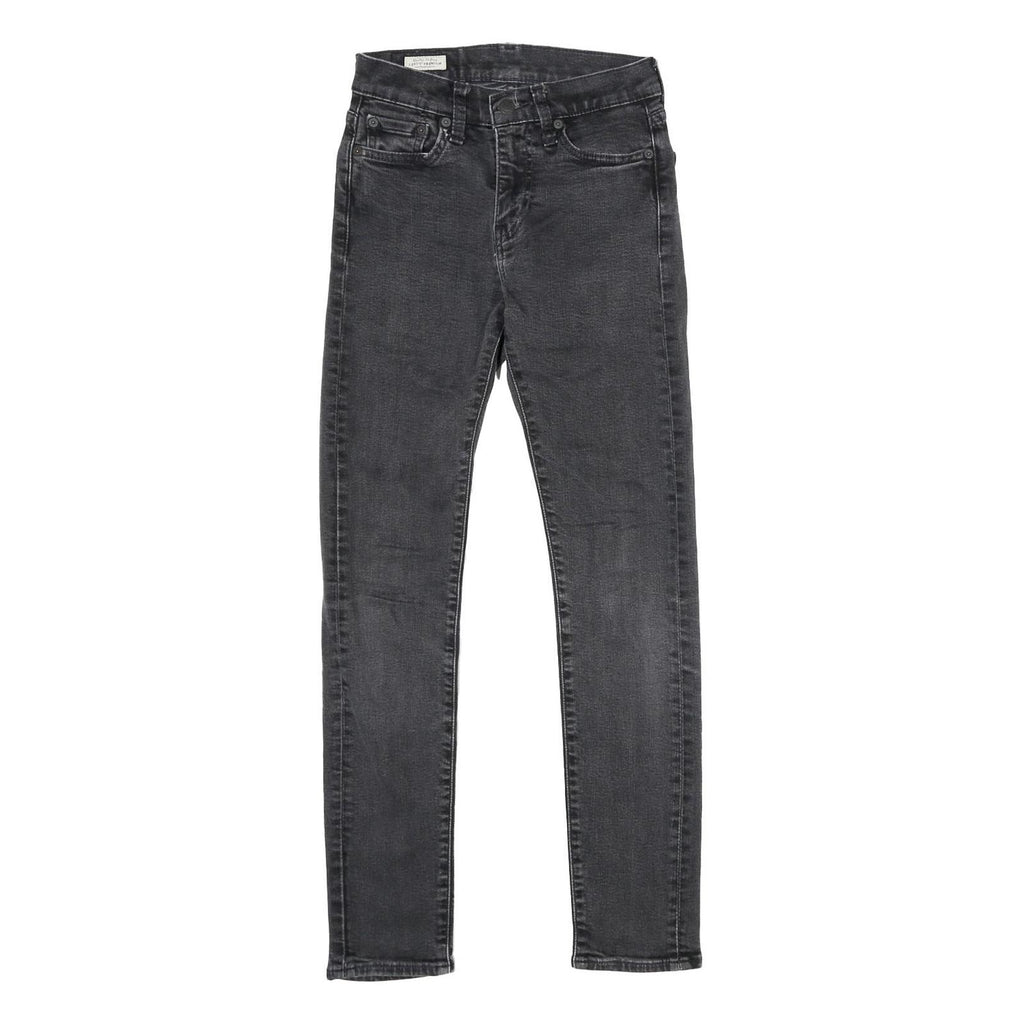 LEVI'S 510 BIG E Mens Jeans Black Slim Skinny Denim Medium W27 L32 Slim Fit Zip