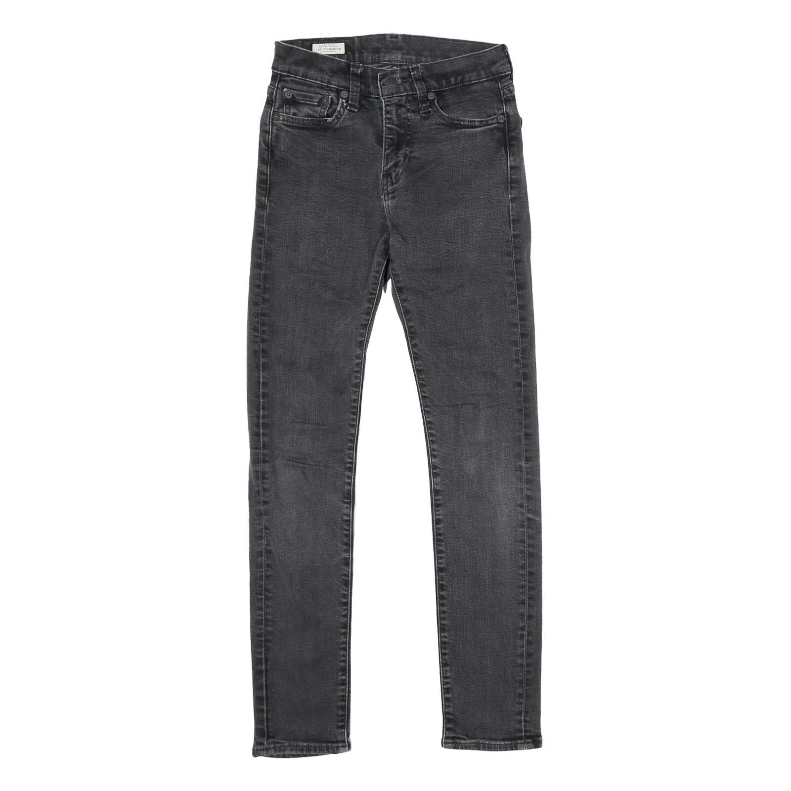 LEVI'S 510 BIG E Mens Jeans Black Slim Skinny Denim Medium W27 L32 Slim Fit Zip