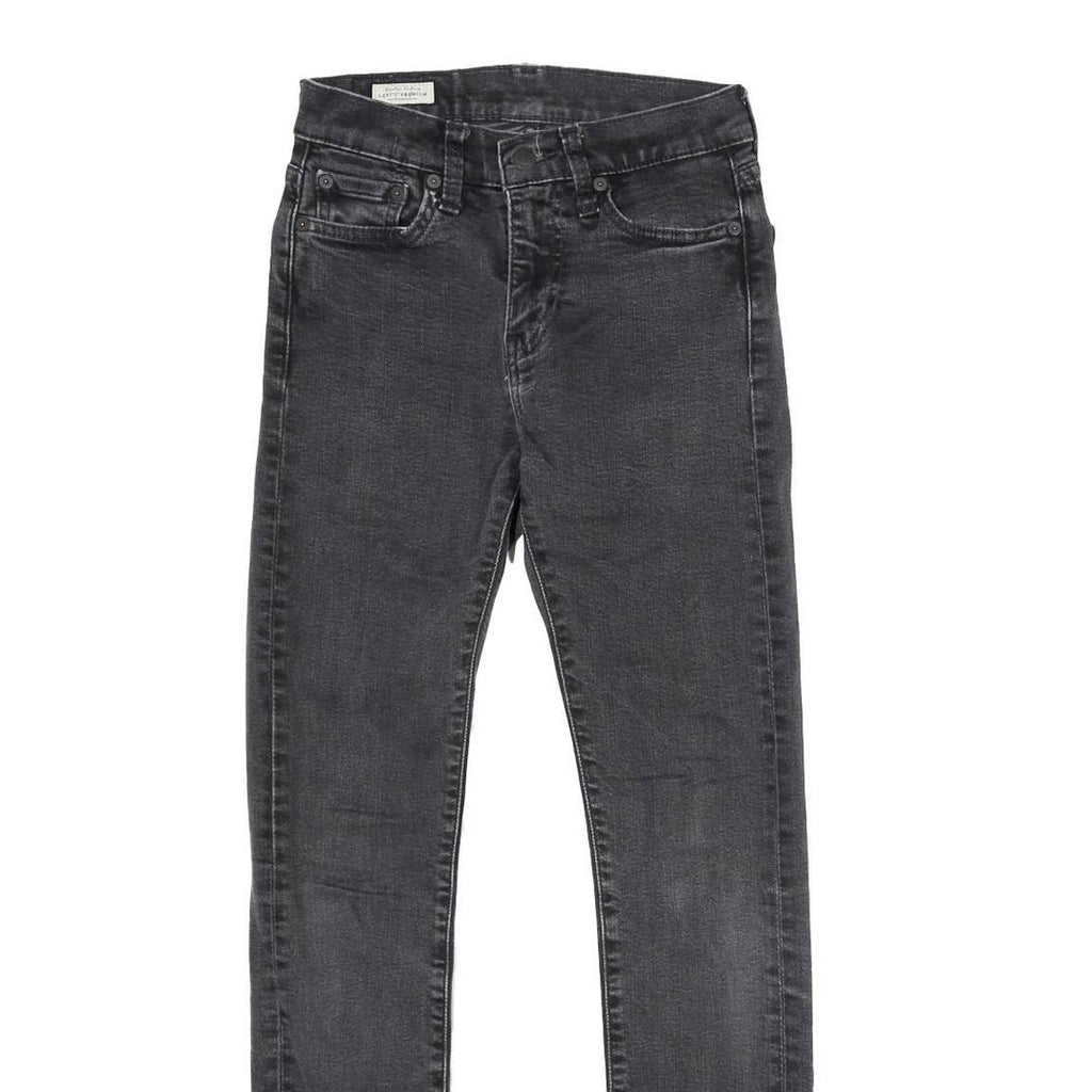 LEVI'S 510 BIG E Mens Jeans Black Slim Skinny Denim Medium W27 L32 Slim Fit Zip