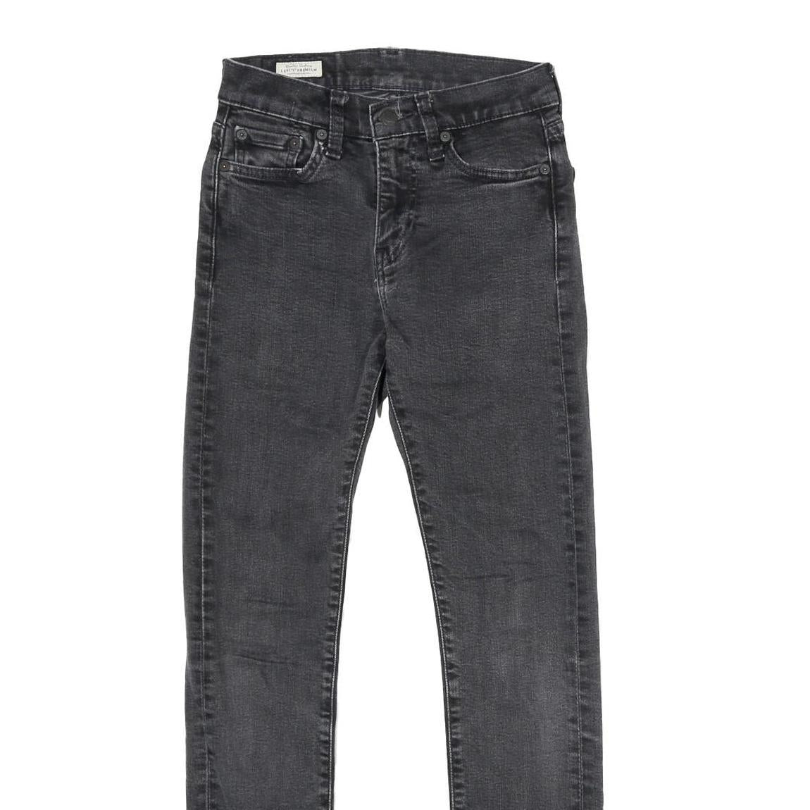 LEVI'S 510 BIG E Mens Jeans Black Slim Skinny Denim Medium W27 L32 Slim Fit Zip