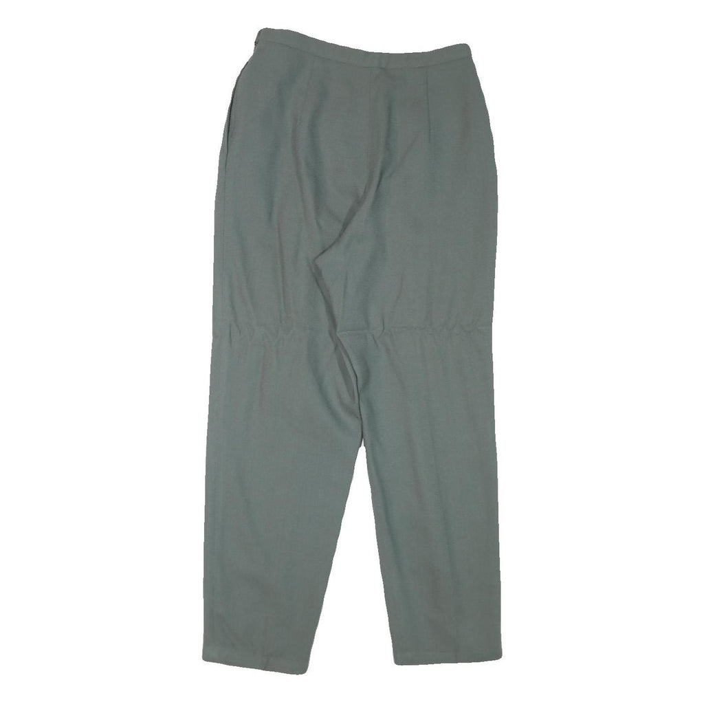 JONES NEW YORK Womens Wool Blend Grey Relaxed Straight Trousers W27 L27 Classic