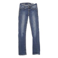 J RAG Womens Jeans Blue Slim Skinny Denim Medium W24 L30 Stylish Embellished