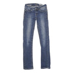 J RAG Womens Jeans Blue Slim Skinny Denim Medium W24 L30 Stylish Embellished