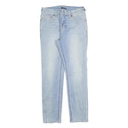 TRUE RELIGION Womens Slim Light Blue Denim Jeans W28 L28 Zip Casual Stretch