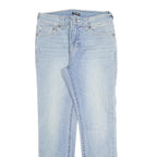 TRUE RELIGION Womens Slim Light Blue Denim Jeans W28 L28 Zip Casual Stretch