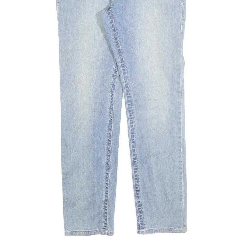 TRUE RELIGION Womens Slim Light Blue Denim Jeans W28 L28 Zip Casual Stretch