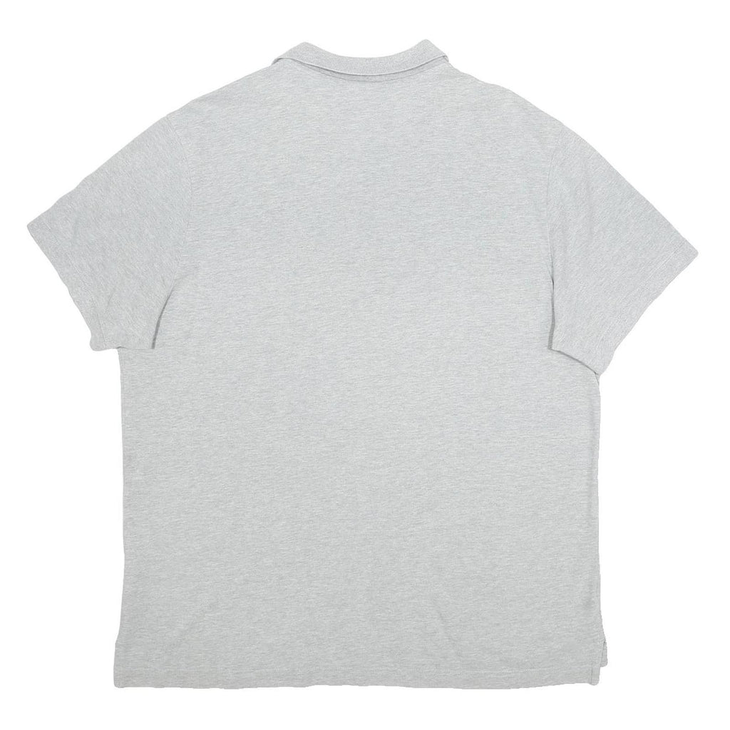 NIKE Mens Grey Short Sleeve Plain XL Cotton Polo Shirt Casual Sportswear