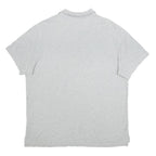 NIKE Mens Grey Short Sleeve Plain XL Cotton Polo Shirt Casual Sportswear