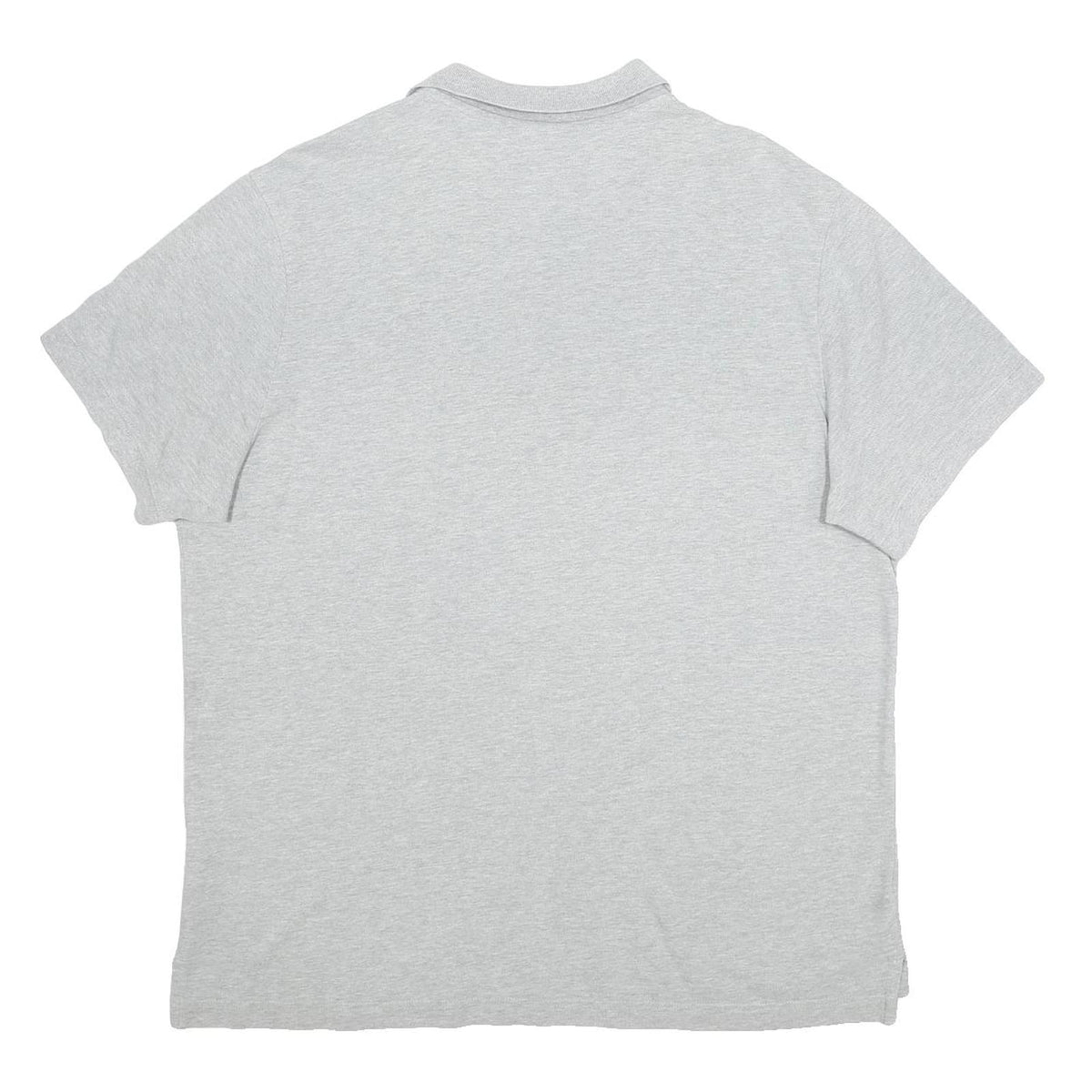 NIKE Mens Grey Short Sleeve Plain XL Cotton Polo Shirt Casual Sportswear