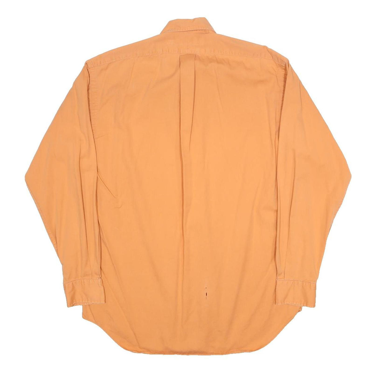 RALPH LAUREN Mens Orange Cotton Shirt S Classic Long Sleeve Casual