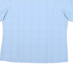 JACK WOLFSKIN Womens Blue Checked Shirt 2XL Travel Outdoor Casual Button Up