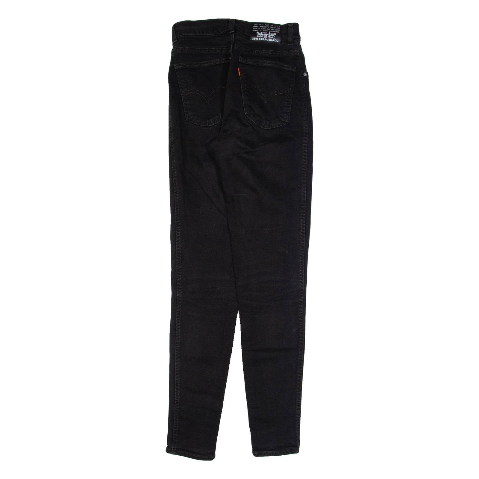 LEVI'S 806 Womens Jeans Black Slim Skinny W26 L32
