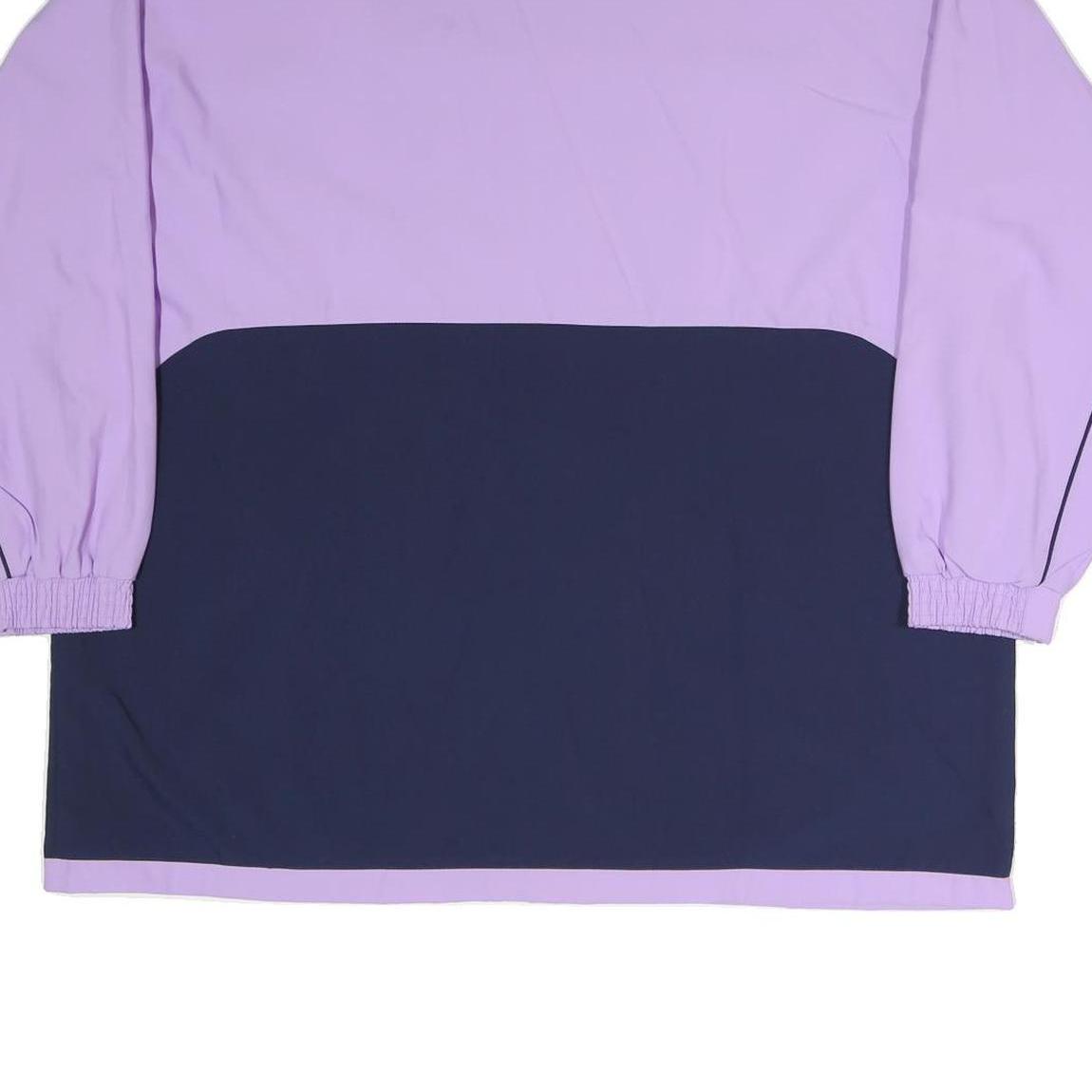 ALEX ATHLETICS Womens Lilac & Navy Zip Jacket XL Polyester Blend Colourblock