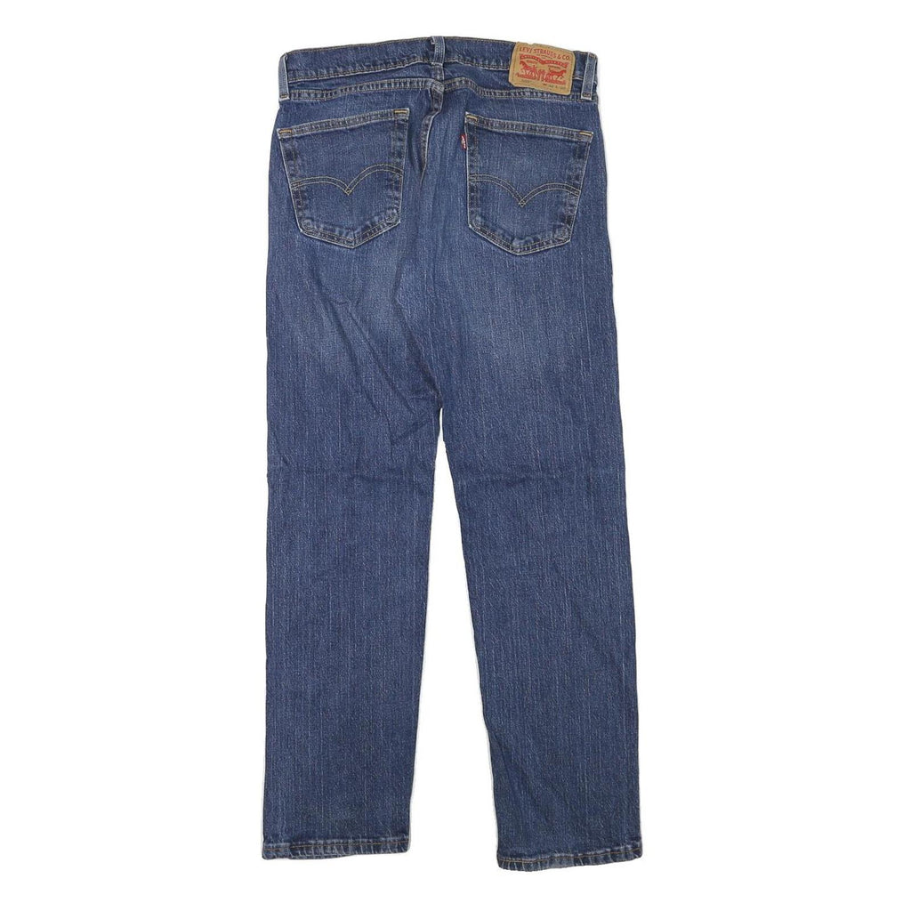 LEVI'S 505 Mens Jeans Blue Regular Straight Denim Rinse W32 L30 Classic Fit Zip