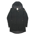FJALLRAVEN Womens Black Outdoor Cotton Blend Jacket S Zip Hooded Casual