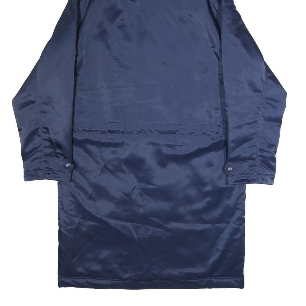 NIKE Mens Navy Blue Jacket S Polyester Hooded Zip Closure Plain Long Sleeve