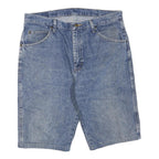 WRANGLER Mens Shorts Blue Denim XL W36 Classic Cotton Blend Casual Summer