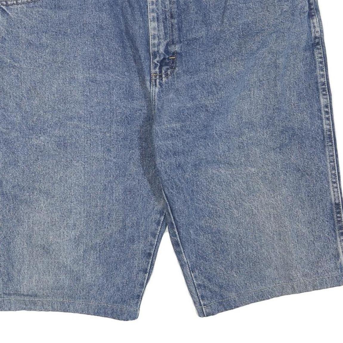 WRANGLER Mens Shorts Blue Denim XL W36 Classic Cotton Blend Casual Summer