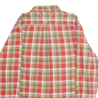 TOMMY HILFIGER Mens Red & Green Check Shirt L Classic Cotton Long Sleeve Button