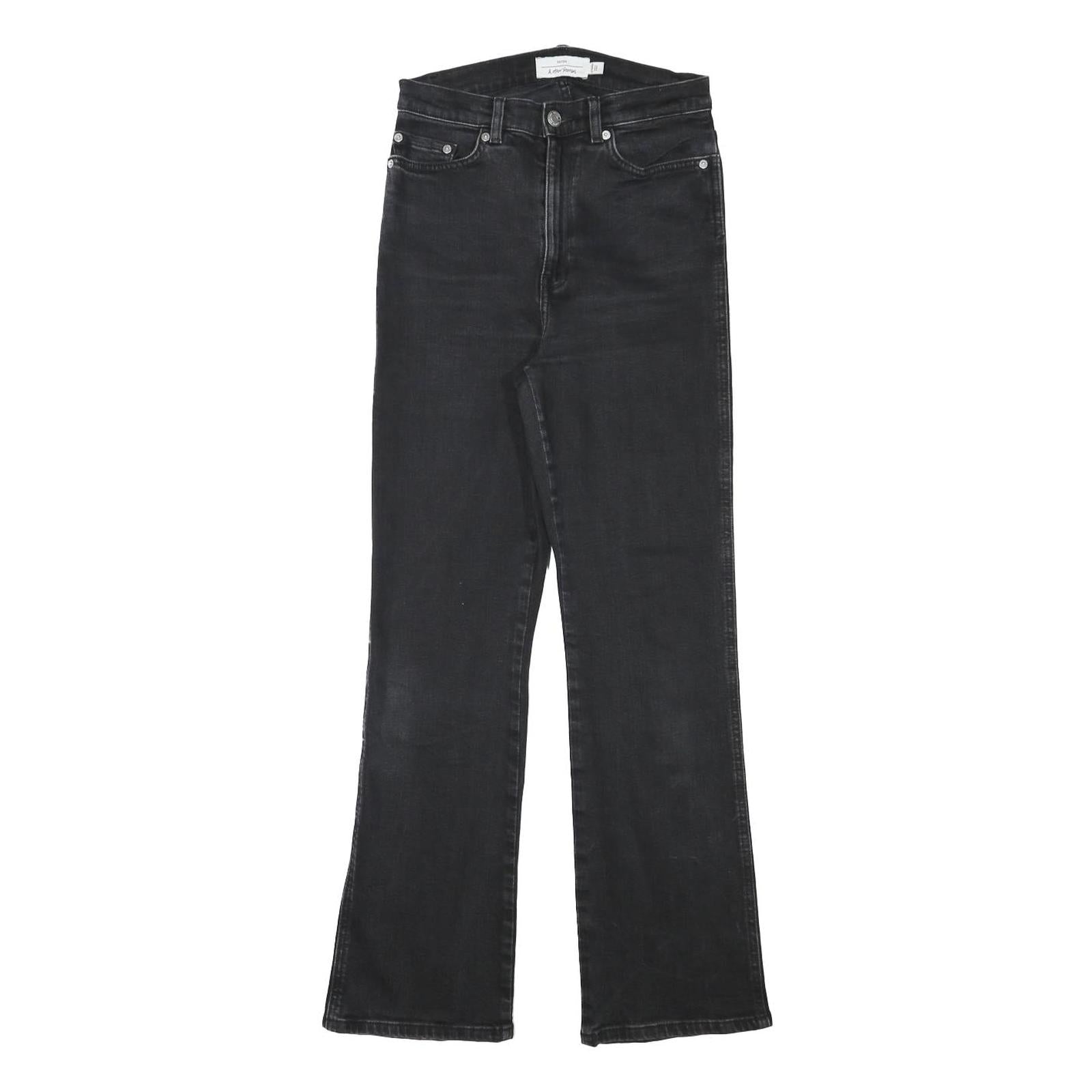& OTHER STORIES Womens Regular Black Denim Regular Fit Bootcut Jeans W25 L27
