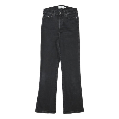 & OTHER STORIES Womens Regular Black Denim Regular Fit Bootcut Jeans W25 L27