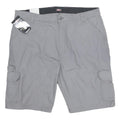 DICKIES Mens Grey Cargo Shorts Size L W40 Workwear Polyester Blend