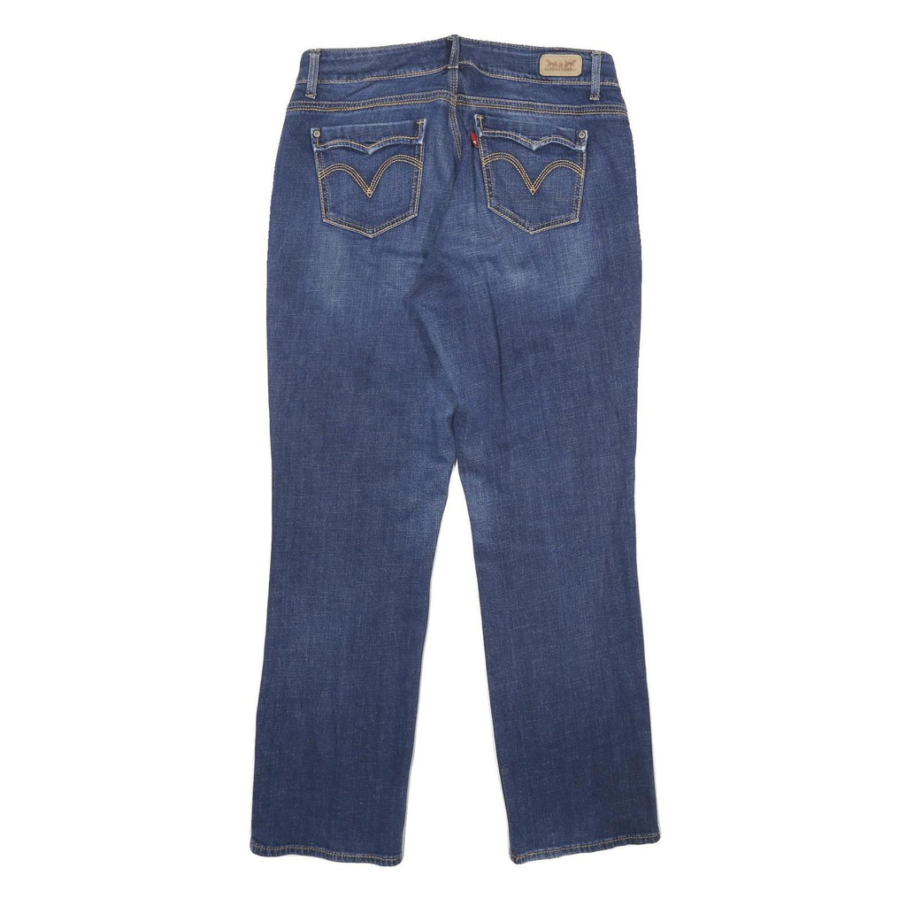 LEVI'S 529 Curvy Straight Womens Jeans Blue Classic Straight Denim W32 L32
