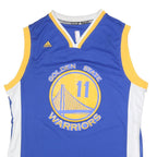 ADIDAS Mens Blue & Yellow Golden State Warriors Basketball Jersey L Sleeveless
