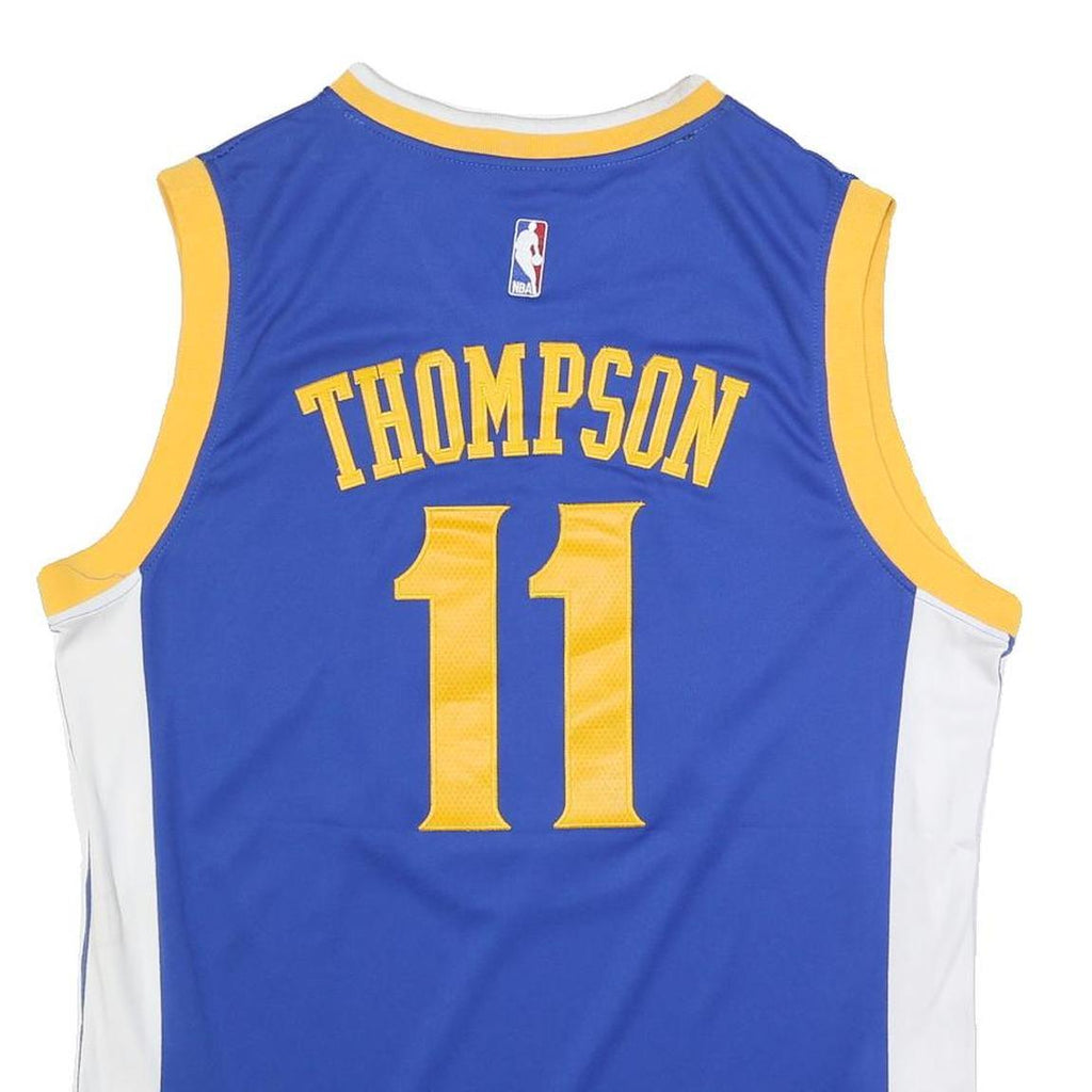 ADIDAS Mens Blue & Yellow Golden State Warriors Basketball Jersey L Sleeveless