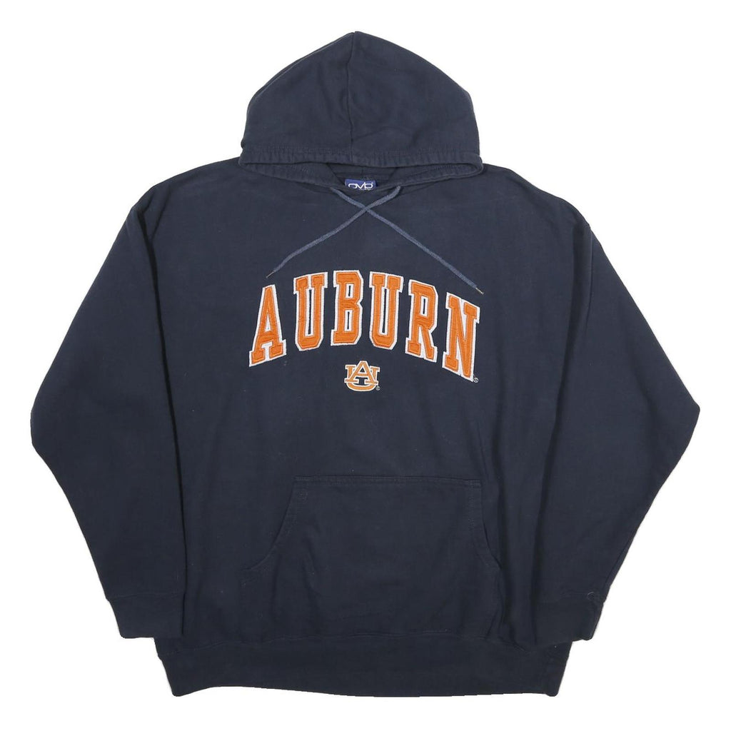 OMB Mens Navy Auburn Cotton Pullover Hoodie L College Logo Sweatshirt