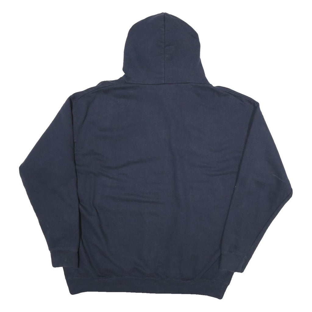 OMB Mens Navy Auburn Cotton Pullover Hoodie L College Logo Sweatshirt