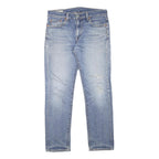 LEVI'S 511 Mens Slim Blue Denim Light W31 L28 Distressed Cotton Blend Zip Jeans