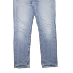 LEVI'S 511 Mens Slim Blue Denim Light W31 L28 Distressed Cotton Blend Zip Jeans