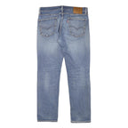 LEVI'S 511 Mens Slim Blue Denim Light W31 L28 Distressed Cotton Blend Zip Jeans