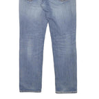 LEVI'S 511 Mens Slim Blue Denim Light W31 L28 Distressed Cotton Blend Zip Jeans