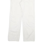 DICKIES Mens White Regular Fit Straight Cotton Blend Jeans W28 L28 Workwear Zip