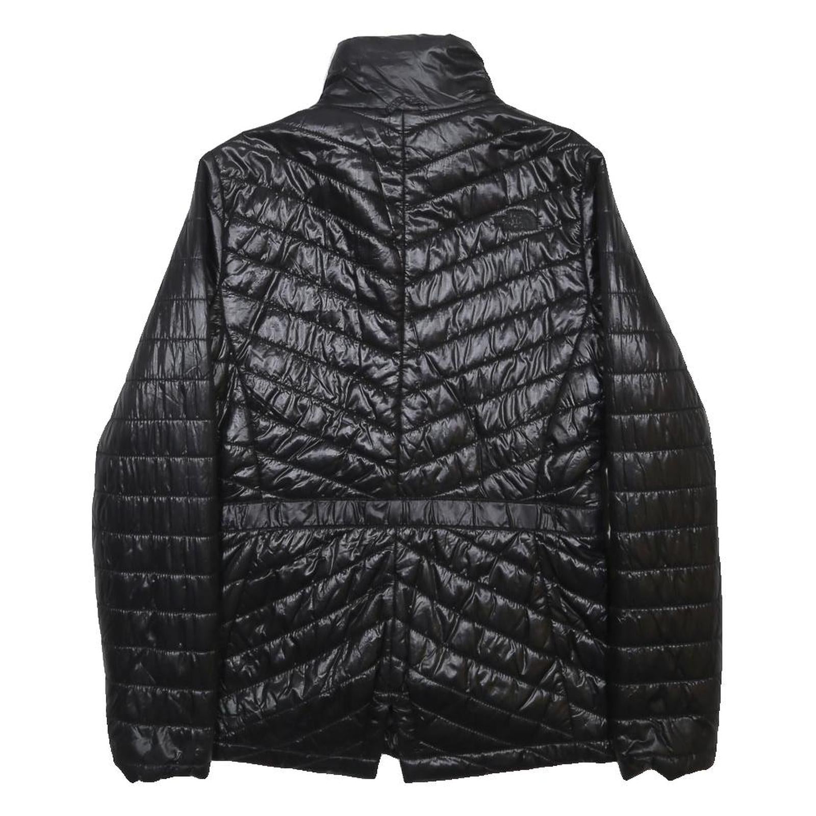 THE NORTH FACE Womens Black Nylon Quilted Jacket S Outdoor Lightweight Zip