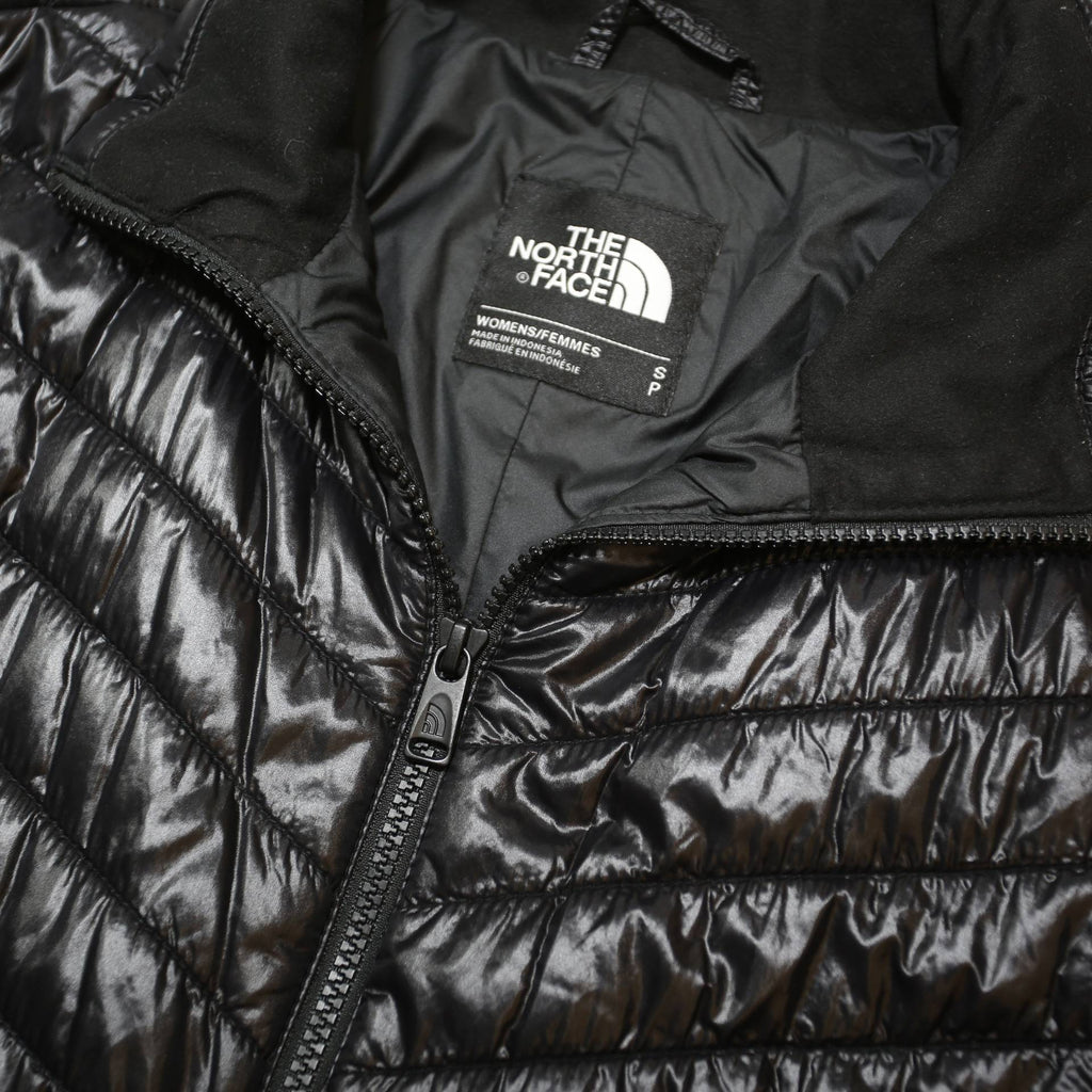 THE NORTH FACE Womens Black Nylon Quilted Jacket S Outdoor Lightweight Zip