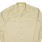 DICKIES Mens Worker Shirt Beige Long Sleeve XL
