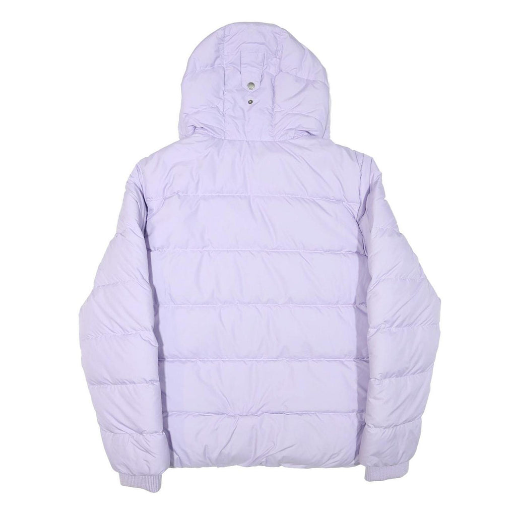 JACK WOLFSKIN Womens Purple Puffer Jacket M Polyester Blend Zip Hooded Outdoor