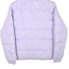 JACK WOLFSKIN Womens Purple Puffer Jacket M Polyester Blend Zip Hooded Outdoor