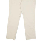 TOMMY HILFIGER Mens Regular Fit Beige Cotton Blend Trousers W39 L29 Classic Zip