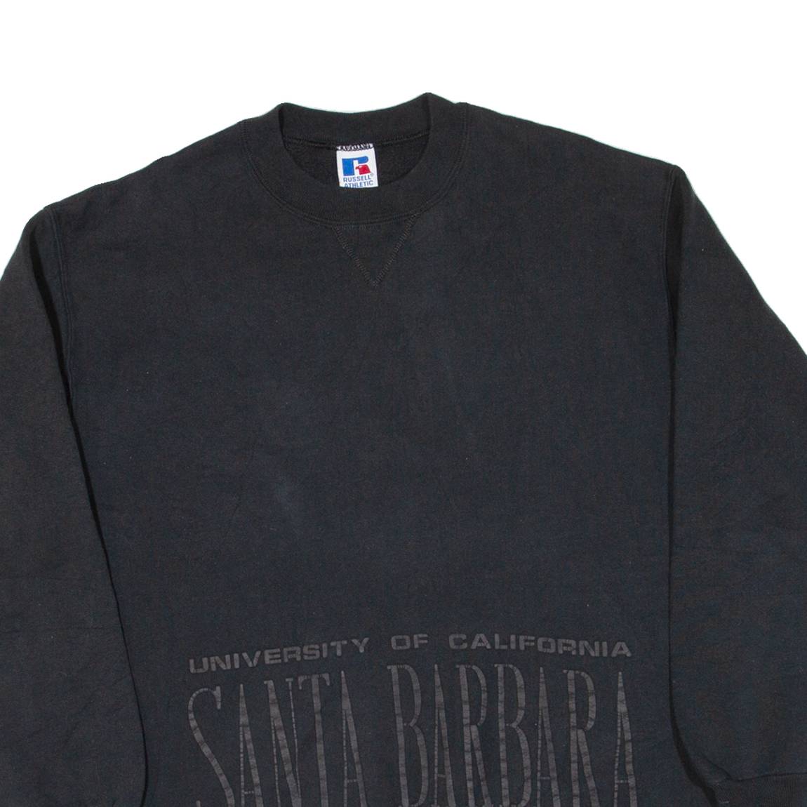 RUSSELL ATHLETIC Santa Barbara Mens Sweatshirt Black USA XL