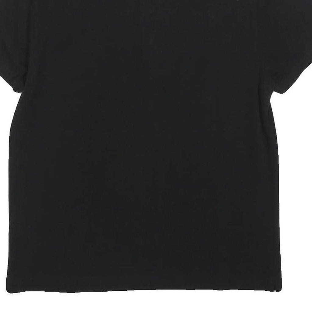 LACOSTE Mens Black Short Sleeve Polo Shirt S Cotton Blend Classic Fit