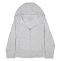 CALVIN KLEIN Womens Grey Zip Up Hoodie Jacket XL Polyester Blend Plain Casual