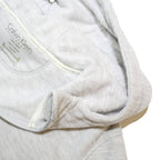 CALVIN KLEIN Womens Grey Zip Up Hoodie Jacket XL Polyester Blend Plain Casual