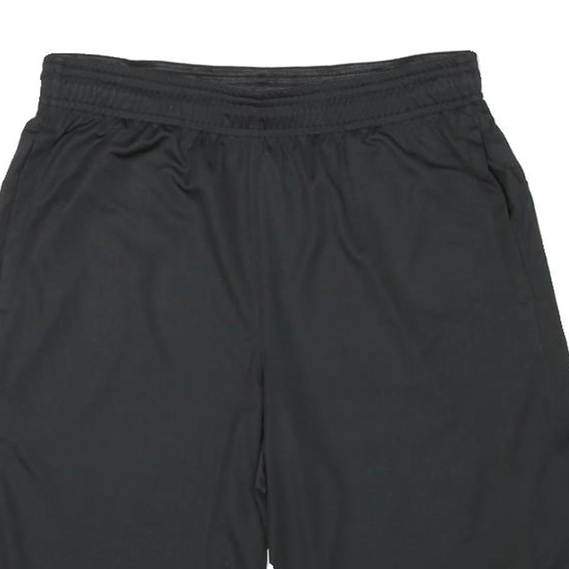 REEBOK Mens Shorts Black Casual L W26 Sports Logo Regular Fit Polyester